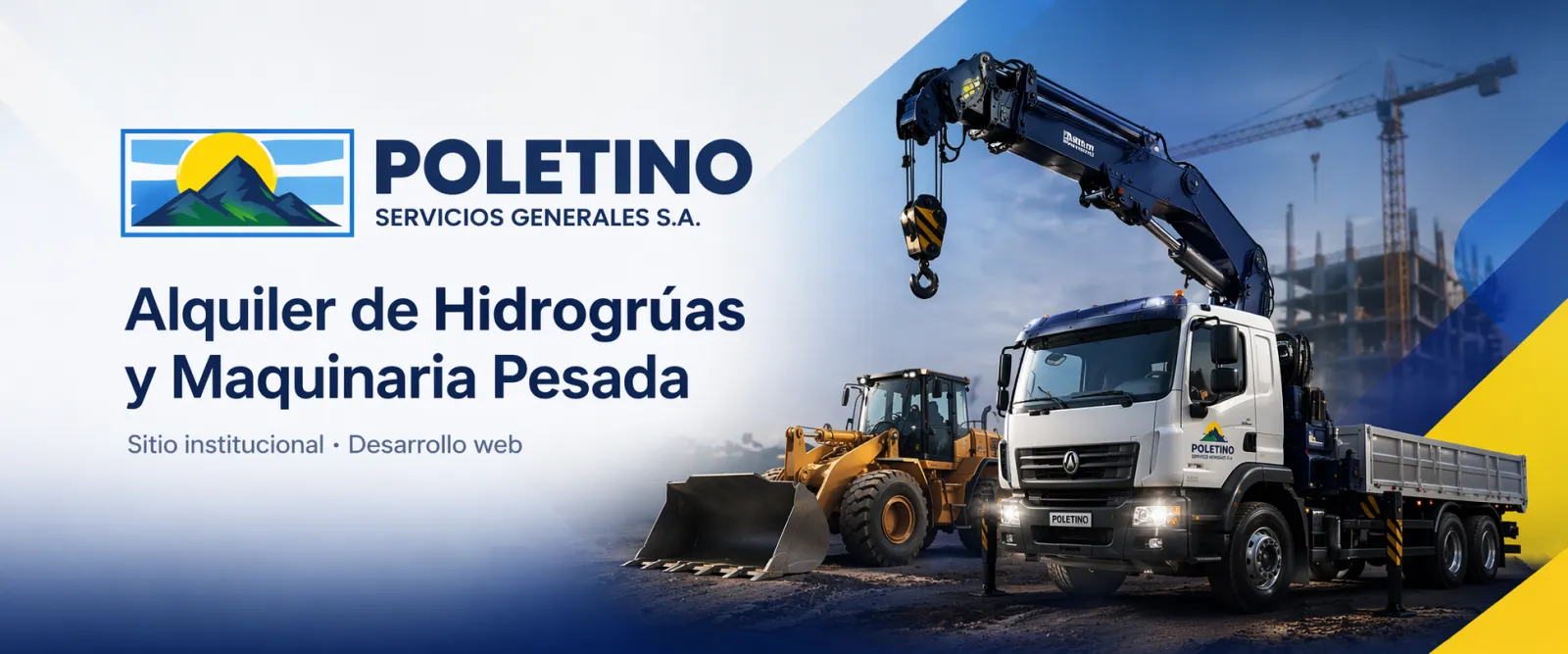 Captura del sitio web de Poletino Servicios